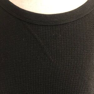 Old Navy Black Long Sleeve Thermal Tee